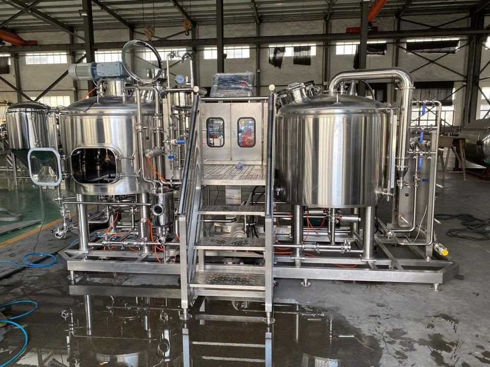 Hệ thống nấu bia 300L/mẻ trọn bộ (2 nồi · 4 tank 300L)