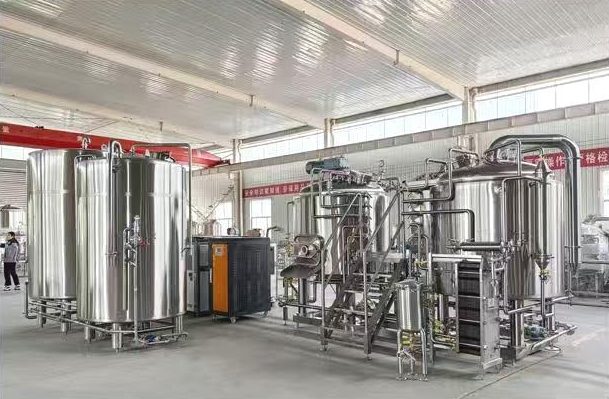 Hệ thống nấu bia 500L/mẻ trọn bộ (3 nồi · 4 tank 500L)