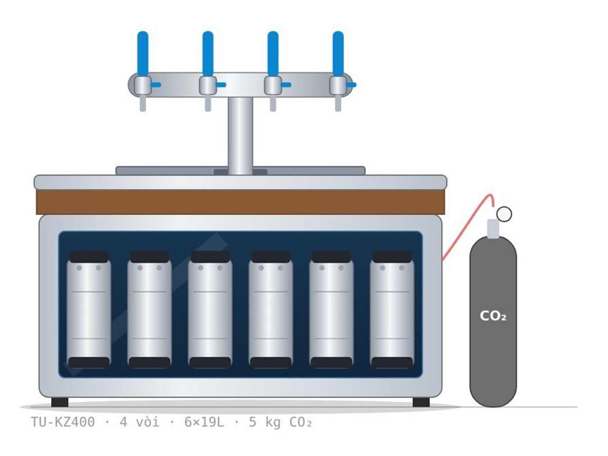 Tủ đông keezer tự làm: biến tủ đông thành tủ rót bia