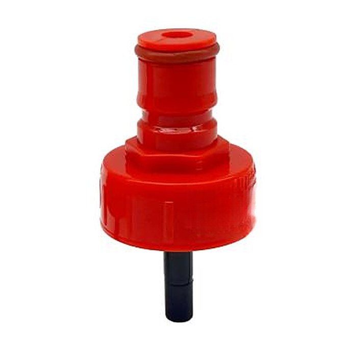 Nắp nạp ga chai PET đầu Ball lock (đỏ · vàng)
