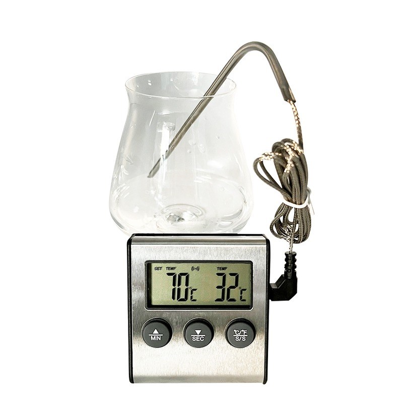 Digital probe thermometer with timer