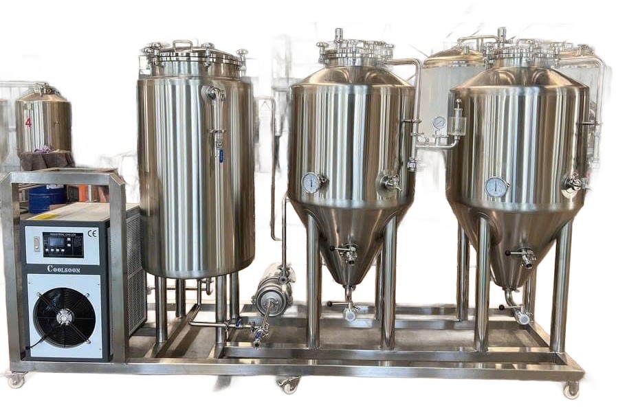Hệ tank lên men 200L (áo glycol + máy lạnh)