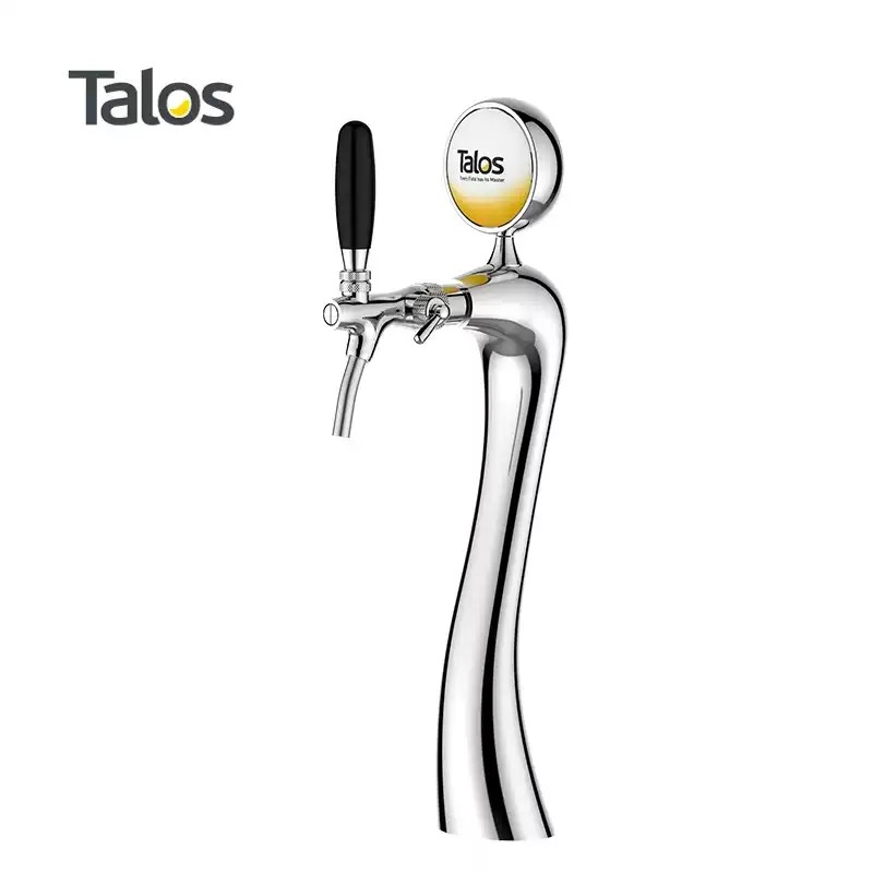 Trụ rót bia Talos cổ cong có đèn — 1 · 2 · 3 vòi