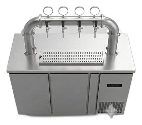 Quầy tủ bia tươi inox 4 – 12 keg